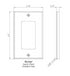 Calacatta Gold Marble  2 3/4 x 4 1/2 Switch Plate 1-ROCKER Wall Cover